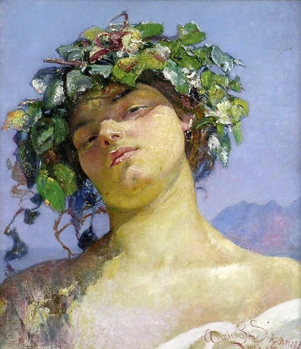 Swynnerton Annie Louisa Head Of A Bacchante 1903 canvas print
