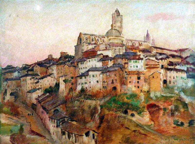Swynnerton Annie Louisa The Town Of Siena canvas print