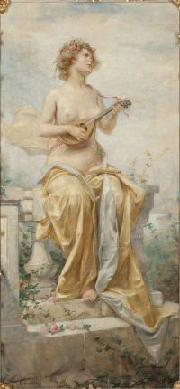 Tanoux Henri Adrien Allegory Of Music 1