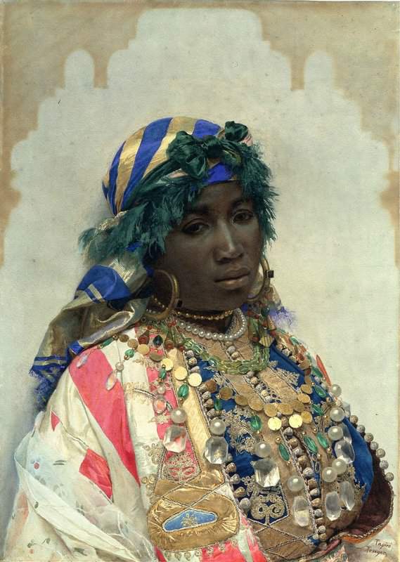 Tapiro Y Baro Jose A Tangerian Beauty Ca. 1891 canvas print