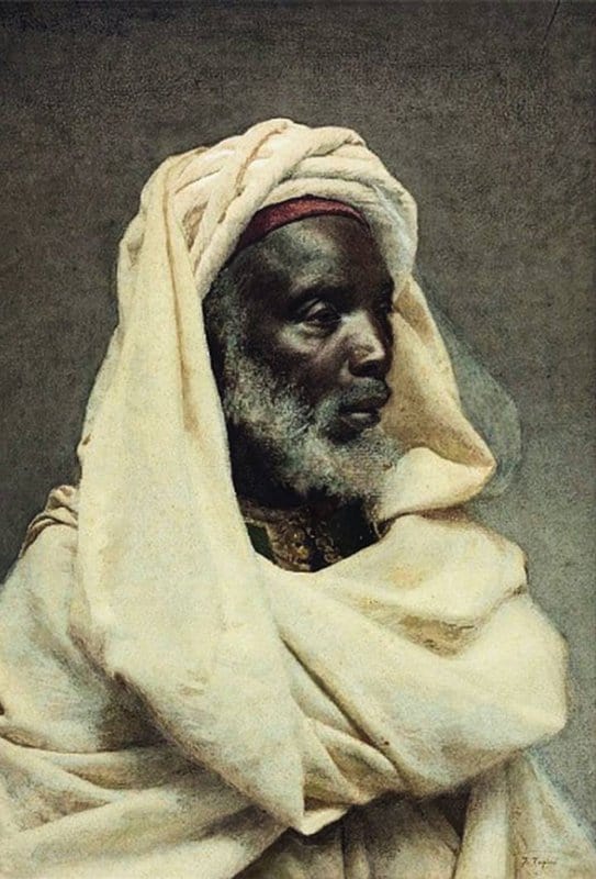 Tapiro Y Baro Jose Head Of A Moor canvas print