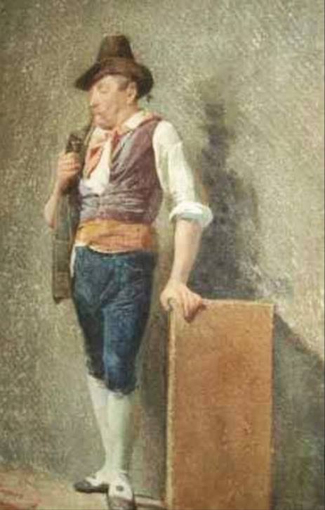 Tapiro Y Baro Jose Portrait Of A Man In Regional Costume canvas print