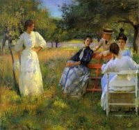 Tarbell Edmund Charles In The Orchard 1891