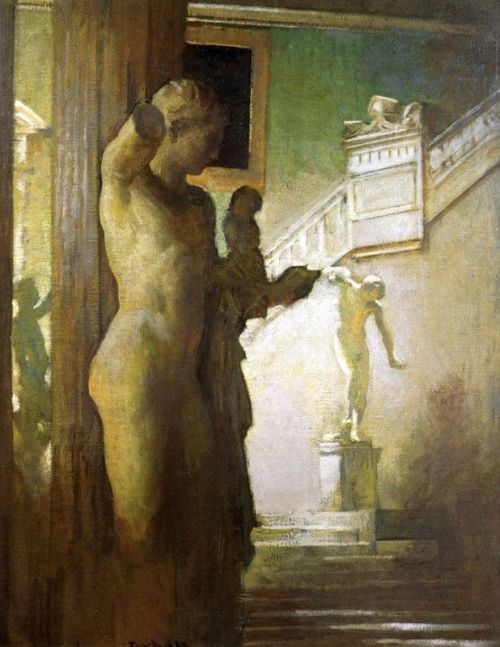 Tarbell Edmund Charles Interior Of The Corcoran Gallery Of Art Ca. 1926 canvas print