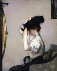 Tarbell Edmund Charles Preparing For The Matinee 1907 canvas print