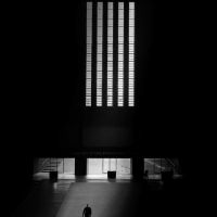 Impresión en blanco y negro de Tate Britain