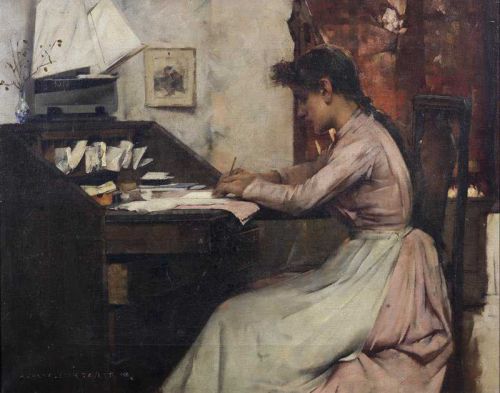 Tayler Albert Chevalier The Letter 1888 canvas print