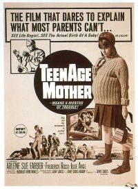 Teenage Mother 1966 Movie Poster canvas print