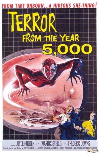 Terror desde el año 5000 1958 póster de película