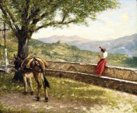 Thangue Henry Herbert La Calling To The Valley Ca. 1922 canvas print