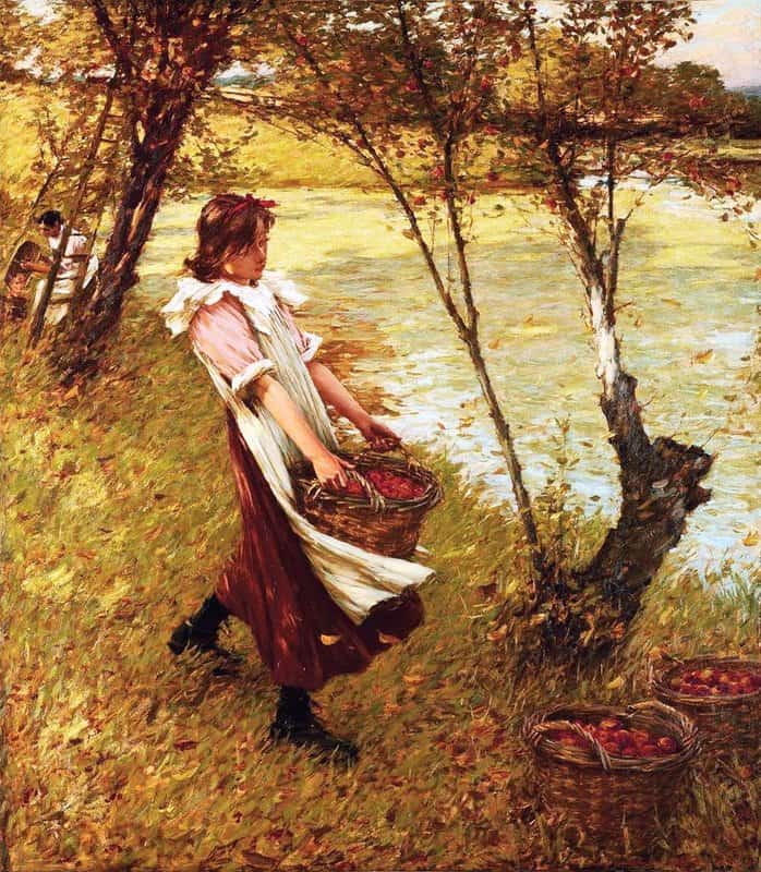 Thangue Henry Herbert La In The Orchards Haylands Graffham canvas print