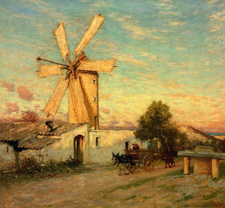 Thangue Henry Herbert La Moonrise In Spain Ca. 1921 canvas print