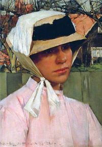Thangue Henry Herbert La Portrait Of A Young Girl Ca. 1880 canvas print