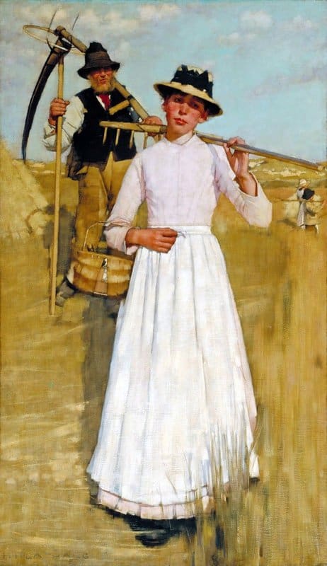 Thangue Henry Herbert La The Return Of The Reapers 1886 canvas print