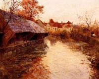 Thaulow Frits A Morning River Scene 1891