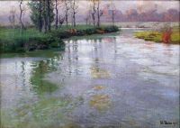 Thaulow Frits Au Bord De La Canche Or On The Banks Of The Canche At Montreuil Sur Mer 1893