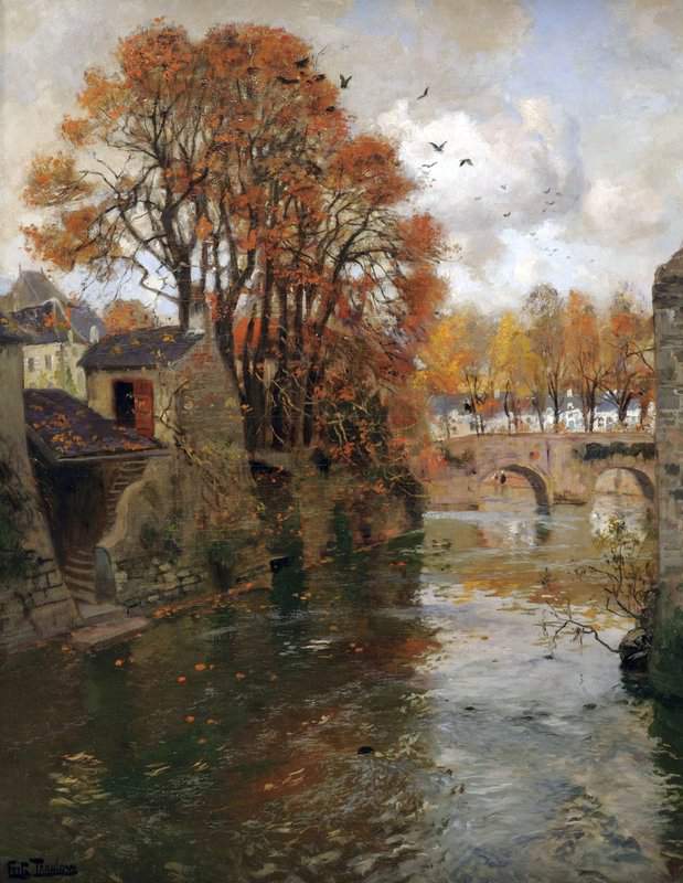 Thaulow Frits Fra Quimperle I Bretagne canvas print