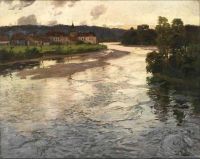 Thaulow Frits La Dordogne 1903 Leinwanddruck