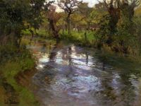 Thaulow Frits On The Banks canvas print