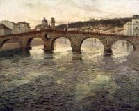 Thaulow Frits The Adige River At Verona Ca. 1894