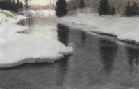 Thaulow Frits Winter Landscape Ca. 1887