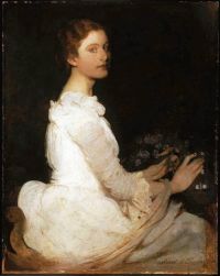 Thayer Abbott Handerson Girl In White canvas print