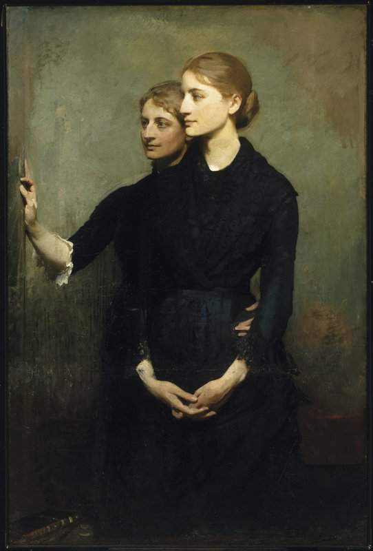 Thayer Abbott Handerson The Sisters 1884 canvas print