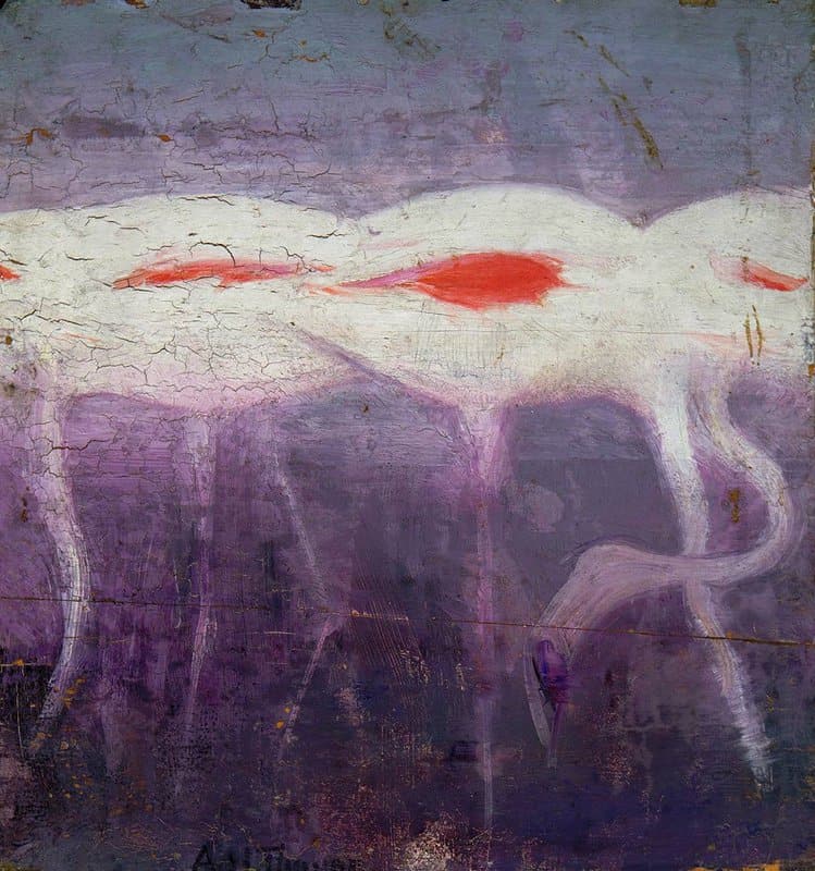 Thayer Abbott Handerson White Flamingoes Ca. 1905 09 canvas print
