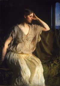 Thayer Abbott Handerson Woman In Grecian Gown Ca. 1894