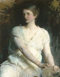 Thayer Abbott Handerson Young Woman Ca. 1898 canvas print