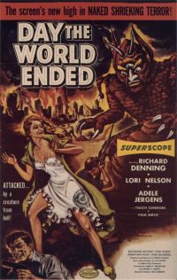 Stampa su tela The Day The World Ended Movie Poster