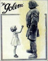 L'affiche du film Golem 1920