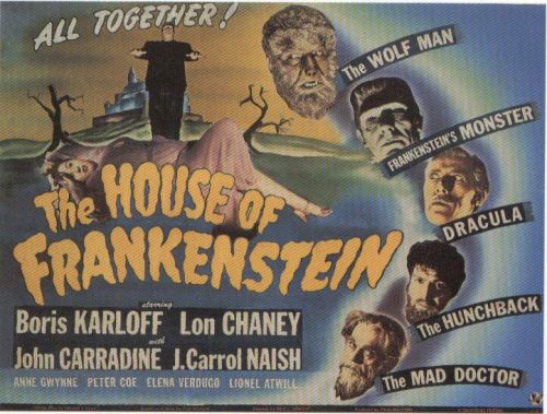 The House Of Frankenstein Movie Poster canvas print