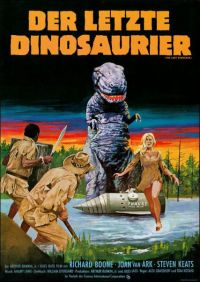 The Last Dinosaur German Movie Poster canvas print