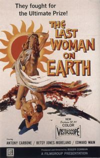 지구상의 마지막 여자 영화 포스터 캔버스 인쇄