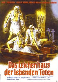 The Living Dead At The Manchester Morgue German Let Sleeping Corpses Lie Movie Poster impresión de lienzo