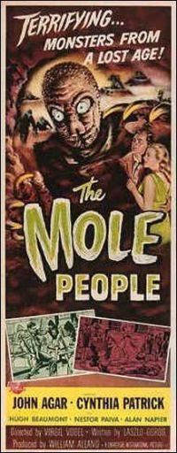 The Mole People 영화 포스터 캔버스 프린트