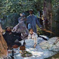 The Breakfast Outdoors Central Section By Monet