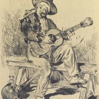 The Guitar Player By Manet