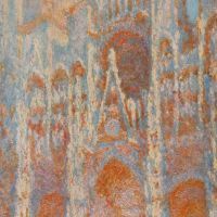 The Rouen Cathedral - The Facade At Sunset By Monet