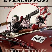 The Saturday Evening Post - Joker And Harley