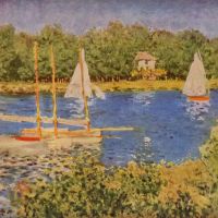 De Seine bij Argenteuil Basin door Monet