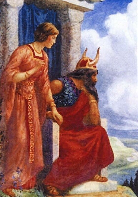 Theaker Harry George Odin And Frigga Ca. 1916 canvas print