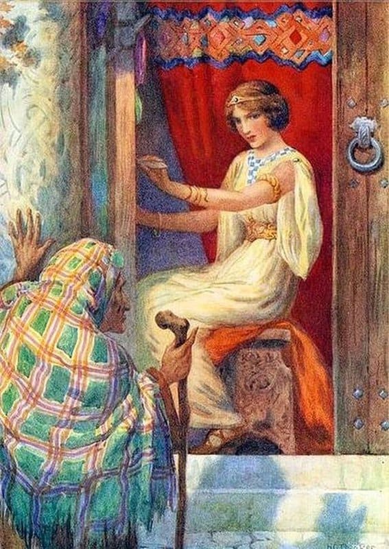 Theaker Harry George Queen Frigga And The Beldame Ca. 1916 canvas print