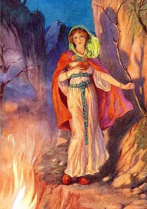 Theaker Harry George Sigyn Loki S Wife Ca. 1916 canvas print