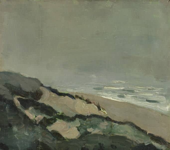Theo Van Doesburg Duinen En Zee C. 1912 canvas print