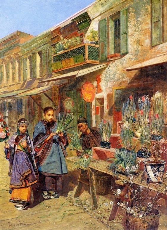 Theodore Wores New Year S Day In San Francisco S Chinatown 1881 canvas print
