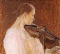 Thesleff Ellen The Violin Player canvas print