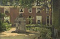 Tholen Willem Bastiaan A Sunny Courtyard canvas print