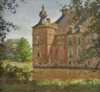 Tholen Willem Bastiaan Cannenburg Castle During The Summer canvas print